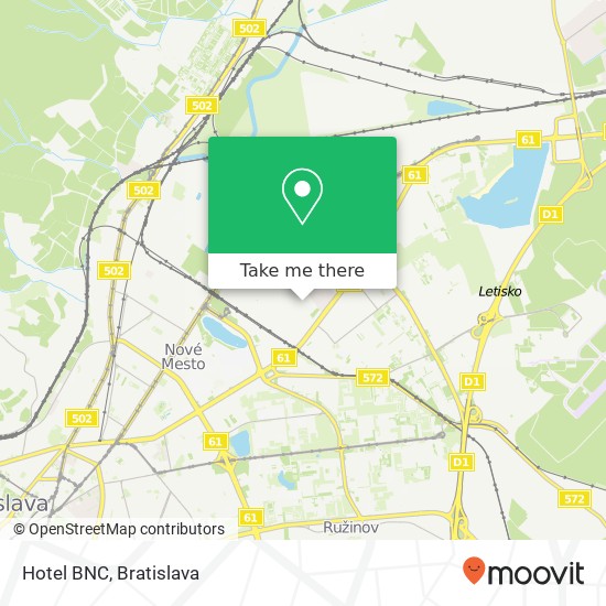 Hotel BNC map