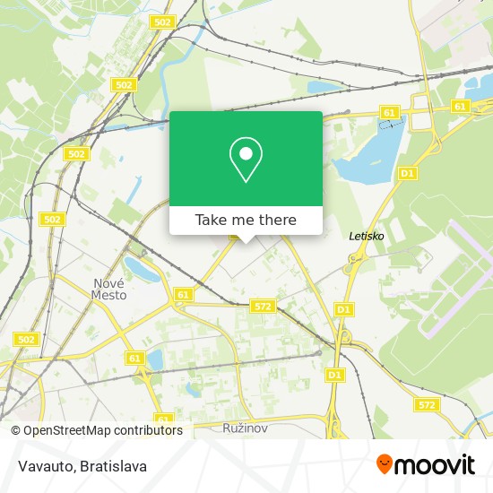 Vavauto map