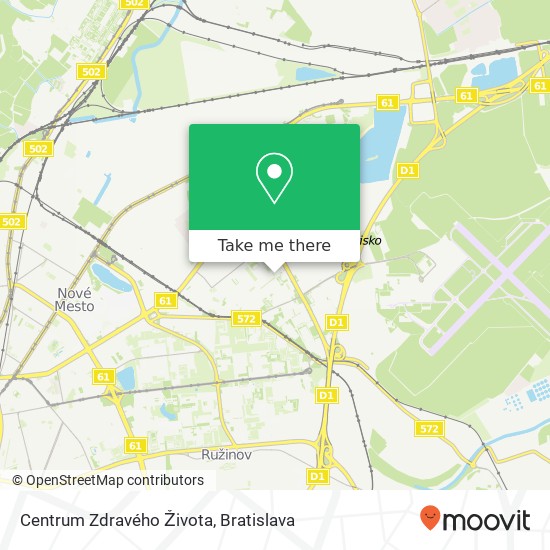 Centrum Zdravého Života map