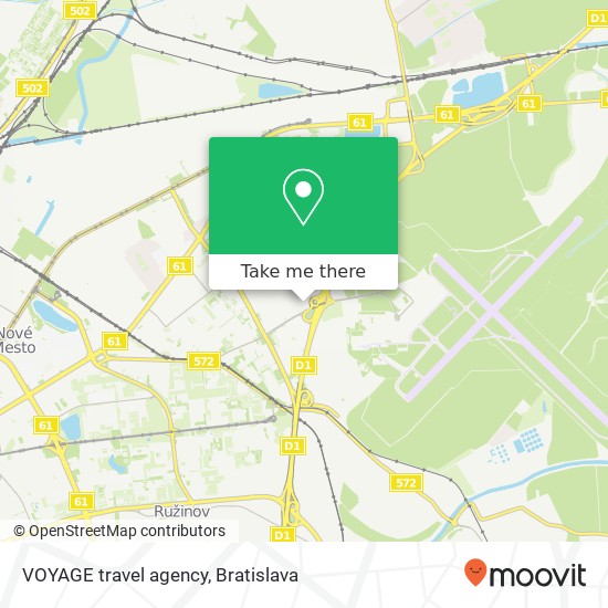 VOYAGE travel agency map