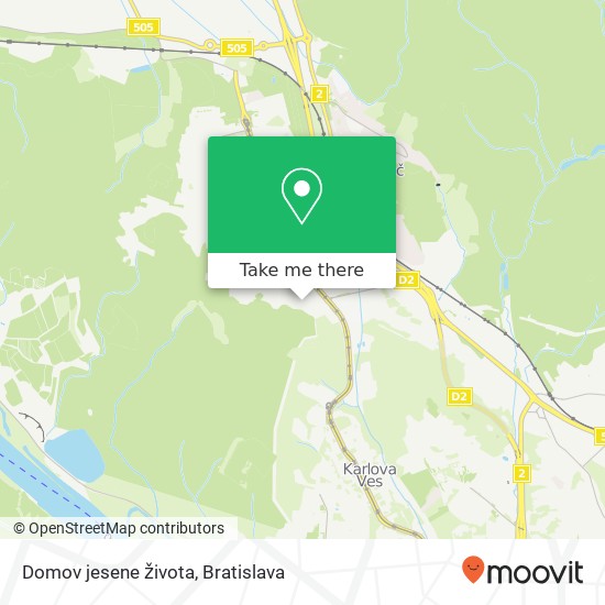 Domov jesene života map