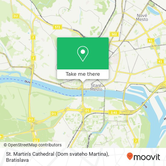 St. Martin's Cathedral (Dom svateho Martina) map