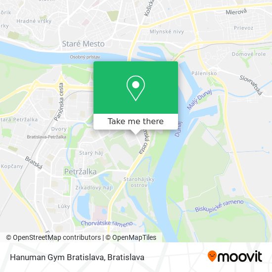 Hanuman Gym Bratislava map