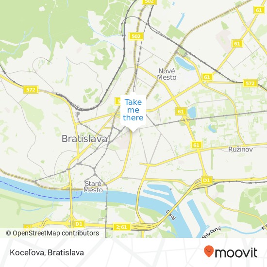 Koceľova map