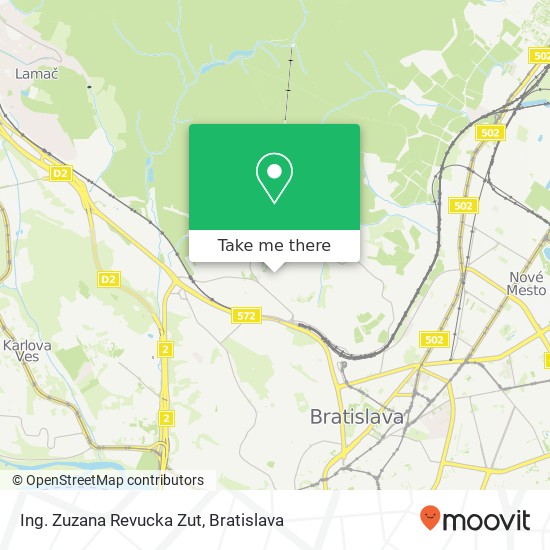 Ing. Zuzana Revucka Zut map