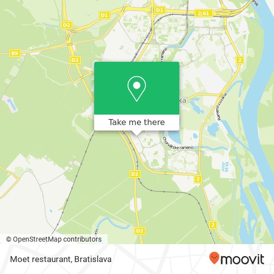 Moet restaurant map