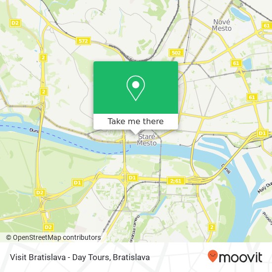 Visit Bratislava - Day Tours map