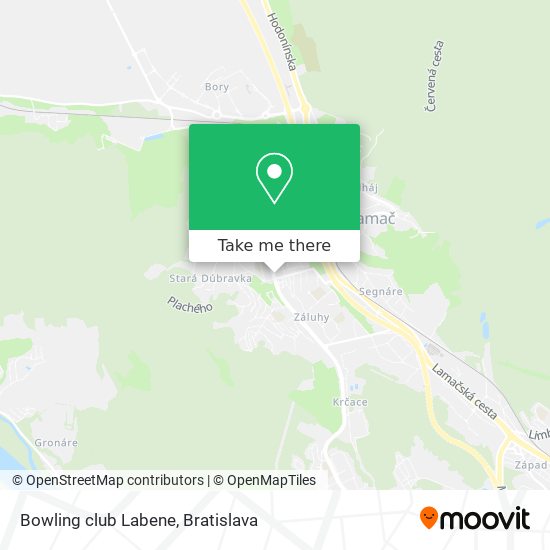 Bowling club Labene map