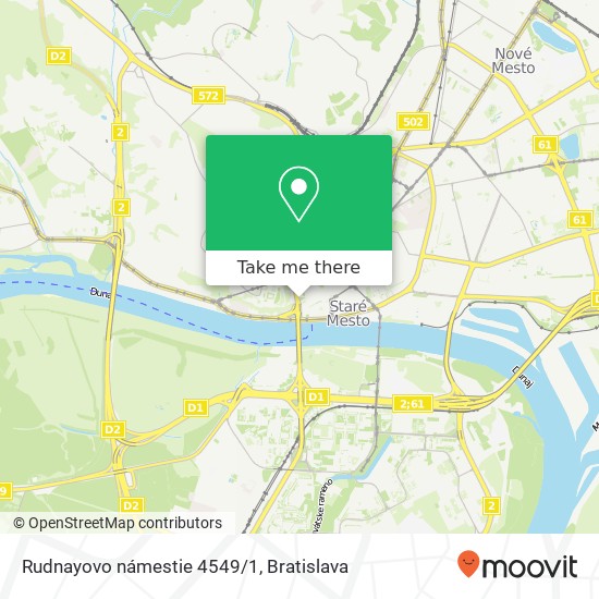 Rudnayovo námestie 4549/1 map