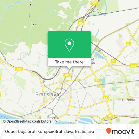 Odbor boja proti korupcii-Bratislava map