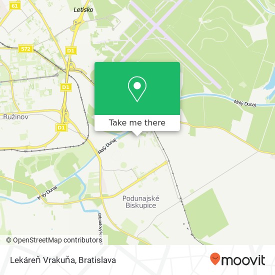 Lekáreň Vrakuňa map