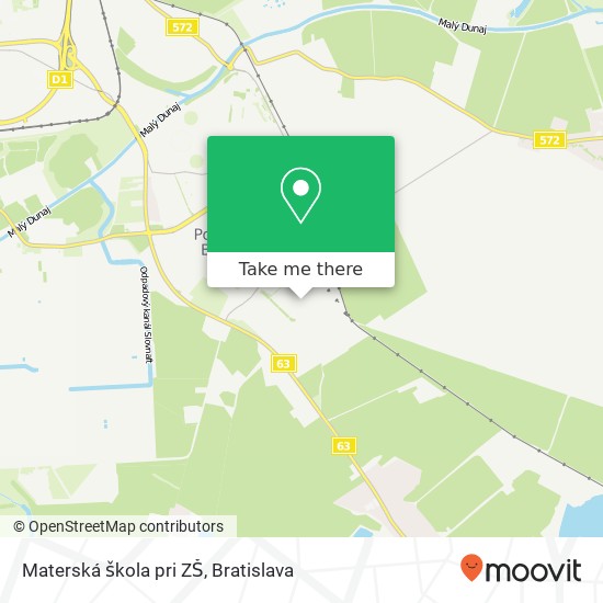 Materská škola pri ZŠ map