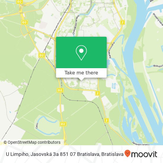 U Limpiho, Jasovská 3a 851 07 Bratislava map