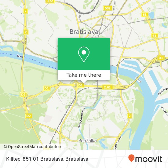 Killtec, 851 01 Bratislava map