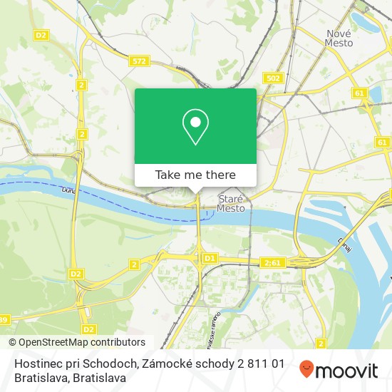 Hostinec pri Schodoch, Zámocké schody 2 811 01 Bratislava map