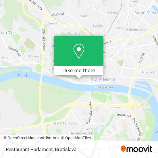 Restaurant Parlament map
