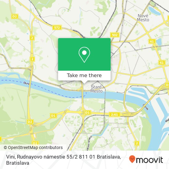 Vini, Rudnayovo námestie 55 / 2 811 01 Bratislava map