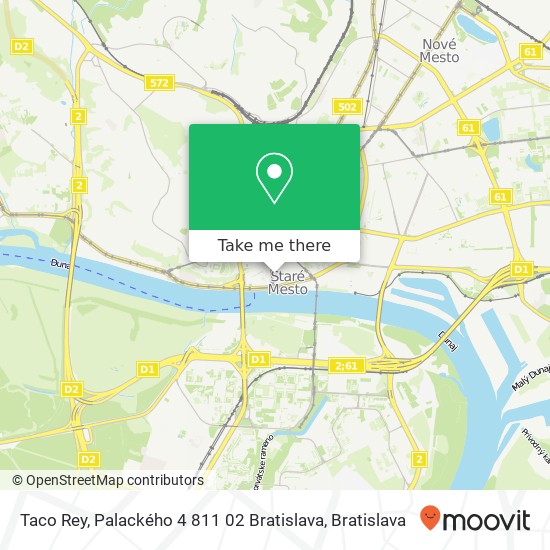 Taco Rey, Palackého 4 811 02 Bratislava map