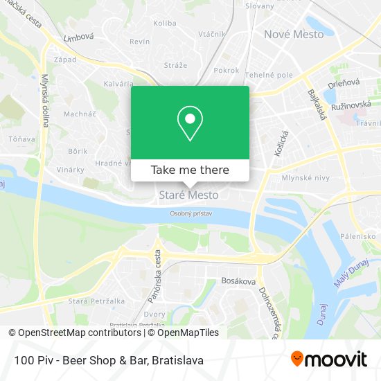 100 Piv - Beer Shop & Bar map