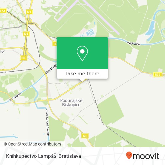 Kníhkupectvo Lampáš map