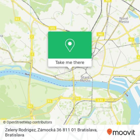 Zeleny Rodrigez, Zámocká 36 811 01 Bratislava map