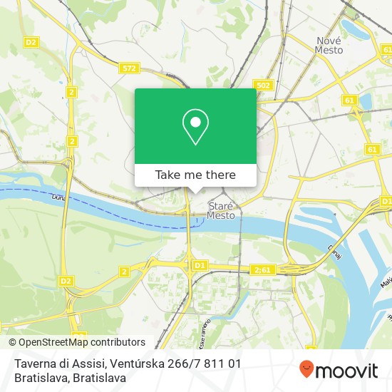 Taverna di Assisi, Ventúrska 266 / 7 811 01 Bratislava map