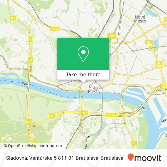 Sladovna, Ventúrska 5 811 01 Bratislava map