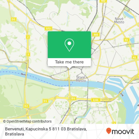 Benvenuti, Kapucínska 5 811 03 Bratislava map