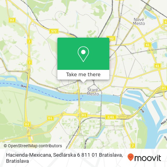 Hacienda-Mexicana, Sedlárska 6 811 01 Bratislava map