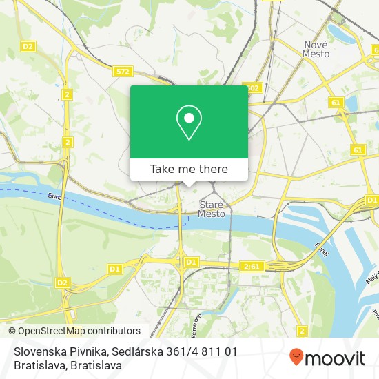Slovenska Pivnika, Sedlárska 361 / 4 811 01 Bratislava map