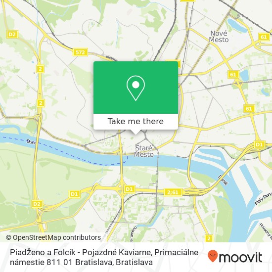 Piadženo a Folcík - Pojazdné Kaviarne, Primaciálne námestie 811 01 Bratislava map