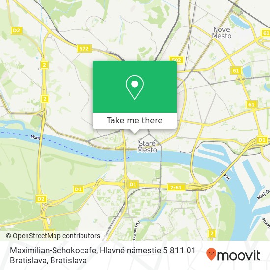 Maximilian-Schokocafe, Hlavné námestie 5 811 01 Bratislava map