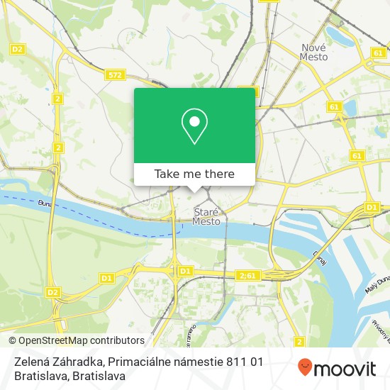 Zelená Záhradka, Primaciálne námestie 811 01 Bratislava map