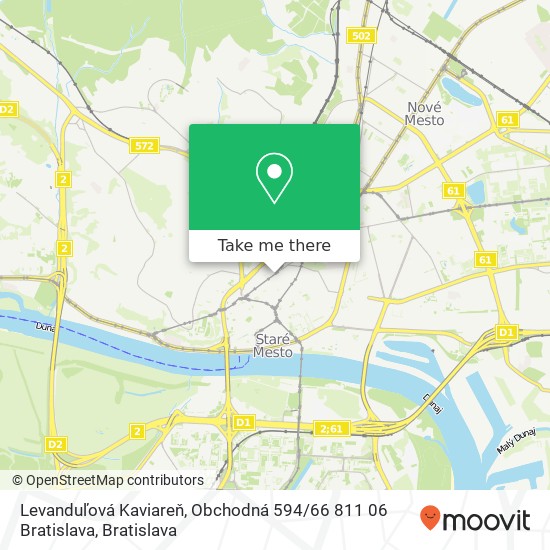 Levanduľová Kaviareň, Obchodná 594 / 66 811 06 Bratislava map