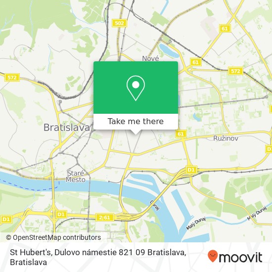 St Hubert's, Dulovo námestie 821 09 Bratislava map