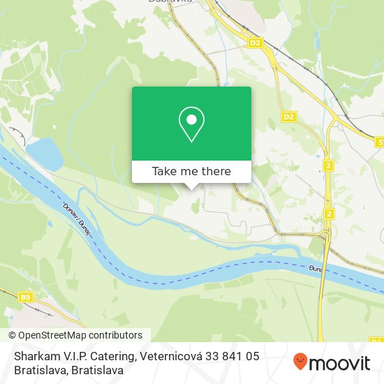 Sharkam V.I.P. Catering, Veternicová 33 841 05 Bratislava map