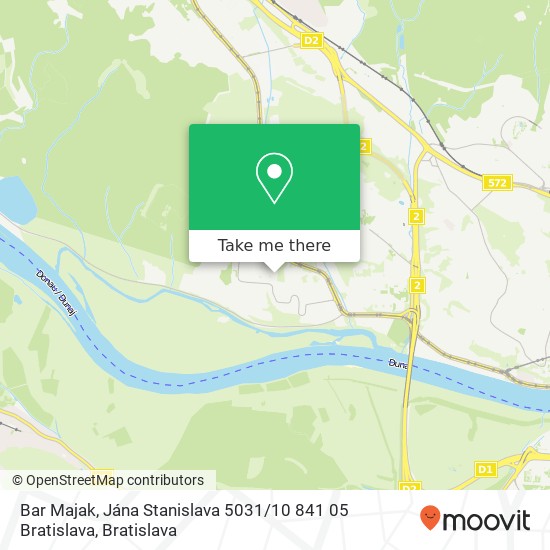 Bar Majak, Jána Stanislava 5031 / 10 841 05 Bratislava map