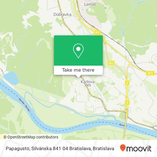 Papagusto, Silvánska 841 04 Bratislava map