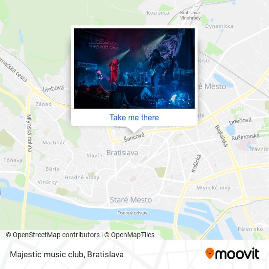 Majestic music club map