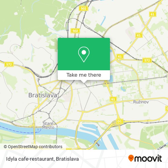 Idyla cafe-restaurant map