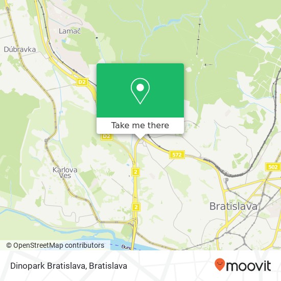 Dinopark Bratislava map