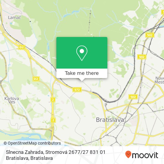 Slnecna Zahrada, Stromová 2677 / 27 831 01 Bratislava map