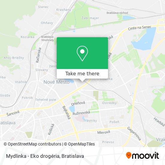 Mydlinka - Eko drogéria map