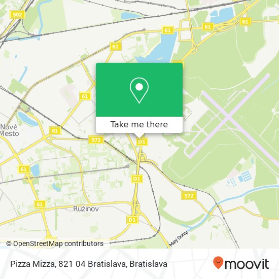 Pizza Mizza, 821 04 Bratislava map