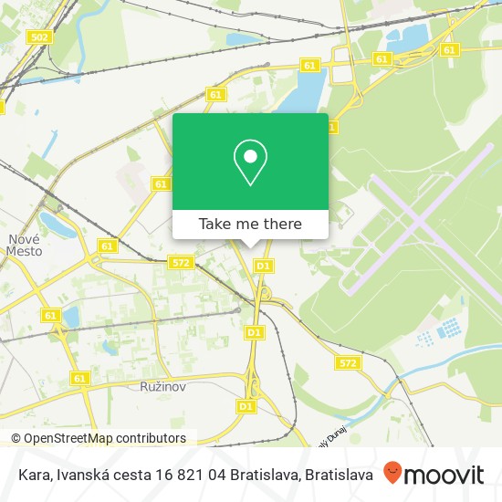 Kara, Ivanská cesta 16 821 04 Bratislava map