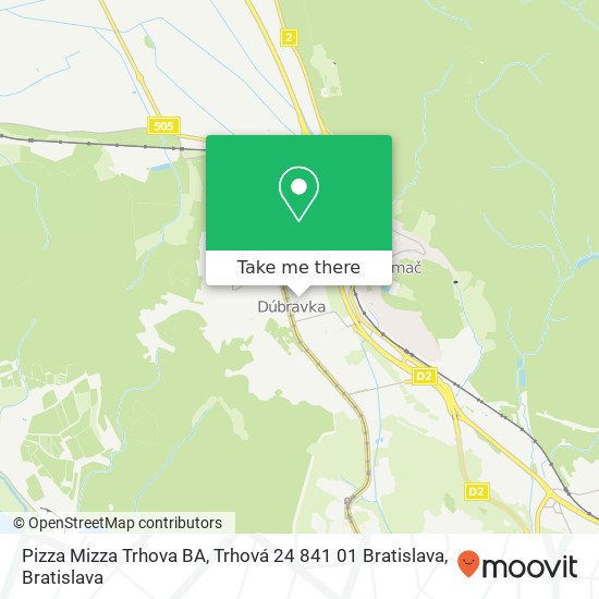 Pizza Mizza Trhova BA, Trhová 24 841 01 Bratislava map