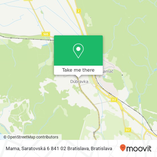 Mama, Saratovská 6 841 02 Bratislava map