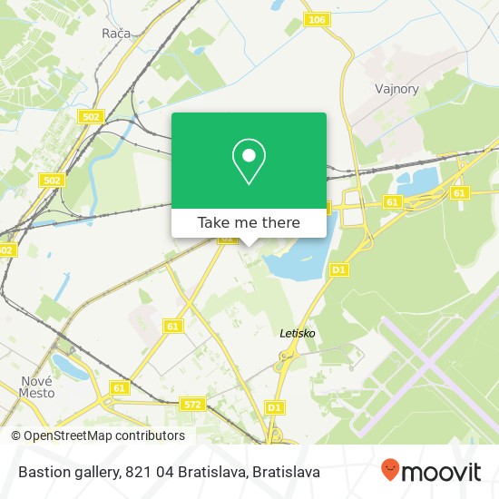 Bastion gallery, 821 04 Bratislava map