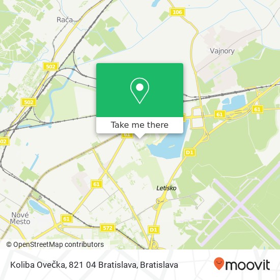 Koliba Ovečka, 821 04 Bratislava map