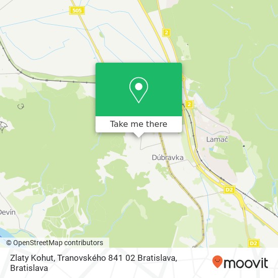 Zlaty Kohut, Tranovského 841 02 Bratislava map